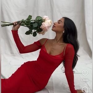 House of CB Red Katarina Dress